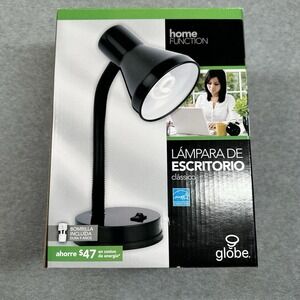 Globe Classic Desk Lamp Black W/ CFL Bulb Back To‎ School